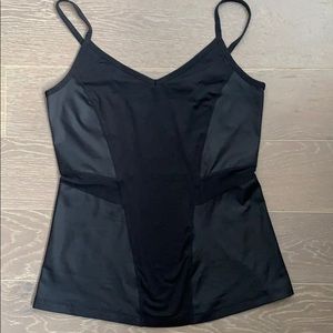 Black athletic tank top